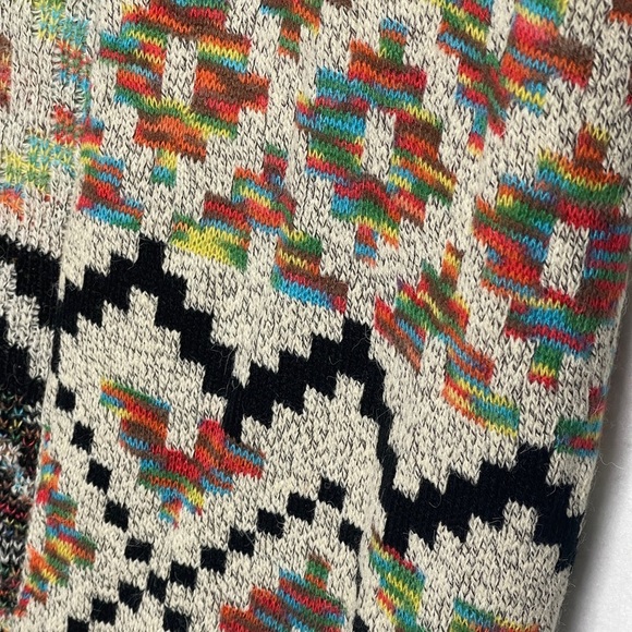 Debut Aztec Print Long Cardigan Duster Size Medium Style C10080 Soft - Picture 4 of 6